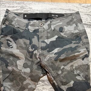 G-Star Rovic Qane 3D Gray Camouflage Cargo Pants